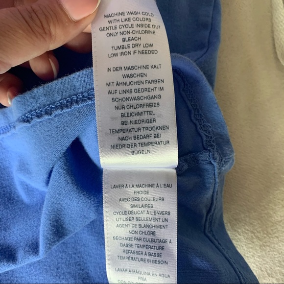 True Religion Graphic Logo Striped Sleeve T-Shirt - Picture 8 of 12